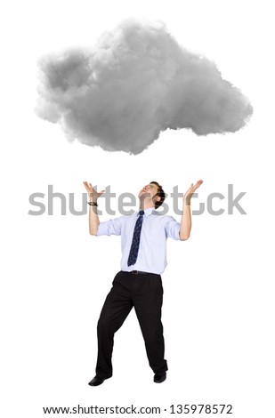 Similar – Image, Stock Photo Cloud over WE MEN Deserted