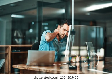 Business man, phone call and stress at computer in office for mistake, problem and anxiety of fail, error or bad news. Frustrated, confused and worried worker talking on telephone, desktop and crisis - Powered by Shutterstock