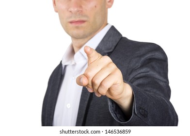 Business Man Points His Finger You Stock Photo 146536859 | Shutterstock