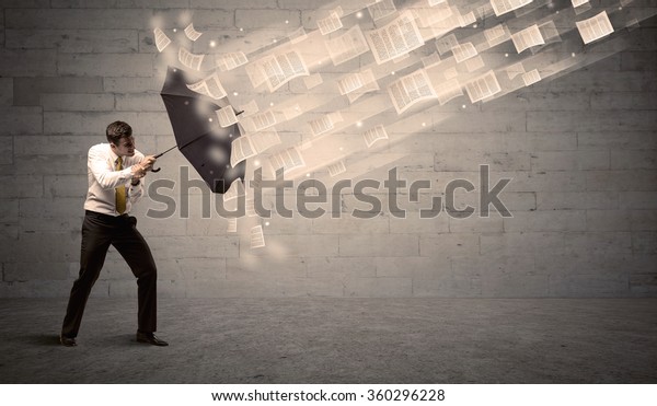 umbrella against wind