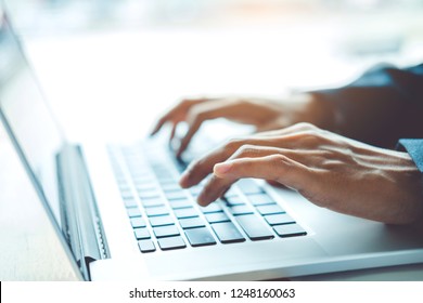 Business man Using Laptop in office - Shutterstock ID 1248160063