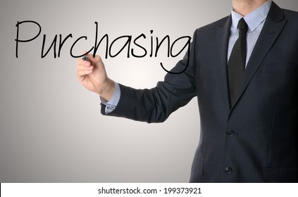 Business Man Writing Marketing Strategy Concept Stock Photo (Edit Now ...