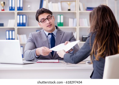 Business meeting between businessman and businesswoman - Shutterstock ID 618297434
