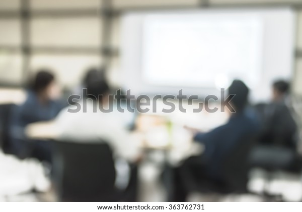 Business Meeting Blur Background Office People Stock Photo 363762731