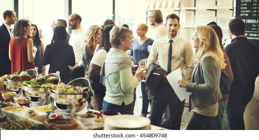Business Meeting Eating Cheers Happiness Concept - Shutterstock ID 454809748