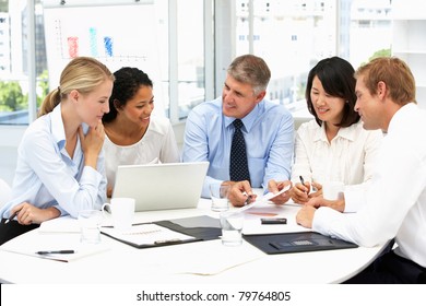 Business Meeting In An Office