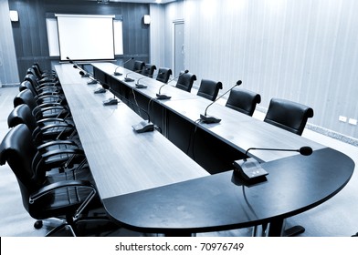 Business Meeting Room Or Board Room Interiors