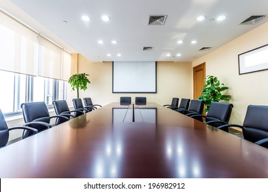 Business meeting room in office