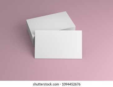 Business Name Card On The Table For Background