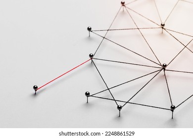 Business network background, connecting dots, technology design - Shutterstock ID 2248861529