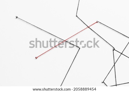 Business network background, connecting dots, technology design