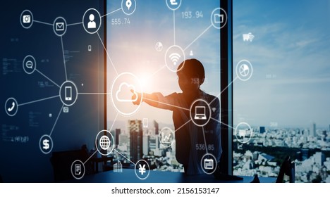 Business network concept. Data analysis. Cloud computing. Management strategy. Teamwork. Partnership. Human resources.