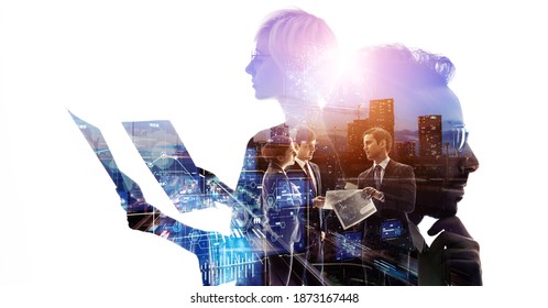Business network concept. Human resources. Management strategy.