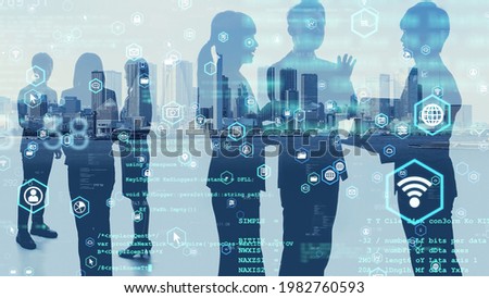 Business network concept. Human Resources. Group of businesspeople. Management strategy. 商業照片 © 