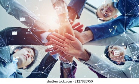 Business network concept. Teamwork. Partnership. Human resources.