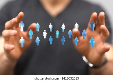 business network group in a network - Shutterstock ID 1418032013