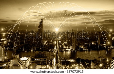 Similar – Foto Bild Sydney City Skyline dunkel