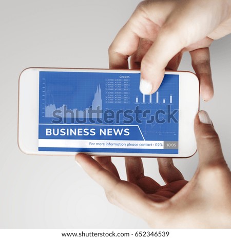Business News Data Digital Device