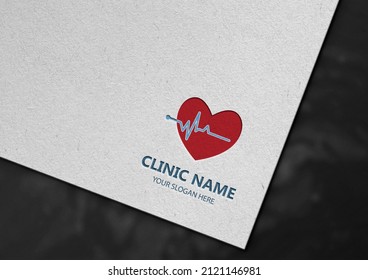 Business, Nurse and Clinical Logo mockups