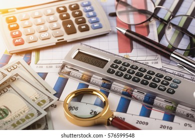Business Objects in the office on the table