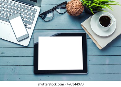 Business objects on a table