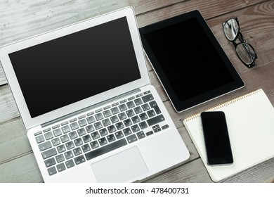 Business objects on table - Shutterstock ID 478400731