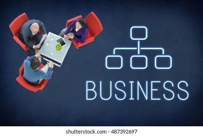 Business Organization Chart Company Concept