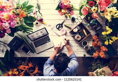 Business Owner In Flower Shop