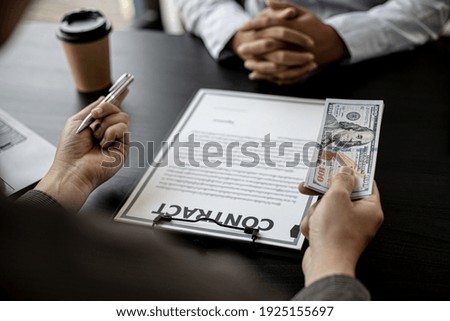 A business partner representative meets a procurement manager offering large sums of money as a bribe to cooperate in defrauding the company, and corruption is illegal and immoral. 