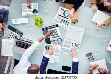 Business People Accounting Report Analysis Concept