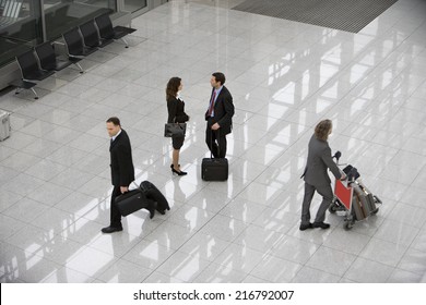 Business people at the airport.