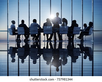 Business People In A Board Room Meeting