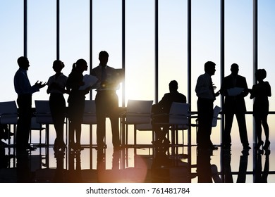 Business People In A Board Room Meeting