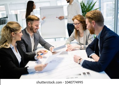 Business People Conference In Modern Meeting Room