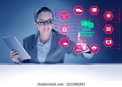 Business People In Data Management Concept