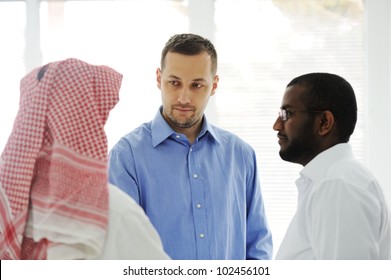 Business People Different Cultures And Races Talking