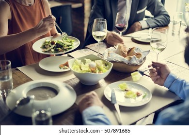 Business People Dining Together Concept