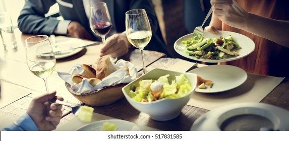 Business People Dining Together Concept