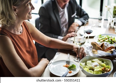 Business People Dining Together Concept