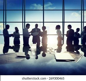 Business People Discussion Ideas Planning Teamwork Concept - Shutterstock ID 269300465