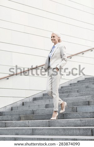 Similar – Image, Stock Photo staircase Town Stairs