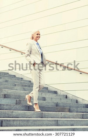 Similar – Image, Stock Photo staircase Town Stairs