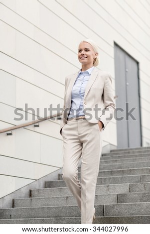 Similar – Image, Stock Photo staircase Town Stairs