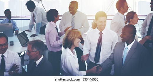 Business People Handshake Agreement Corporate Concept