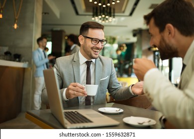 Business people having a discussing in break
