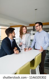 Business People Having Fun During Break In An Office