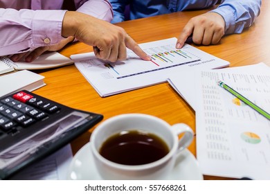 Business People Having Meeting Around Table In The Office