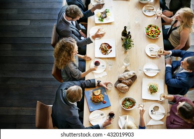 Business People Lunch Celebration Together Corporate Concept - Powered by Shutterstock