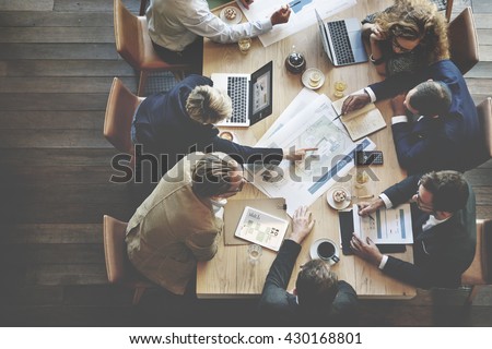 Photo of Business People Meeting Conference Discussion Corporate Concept