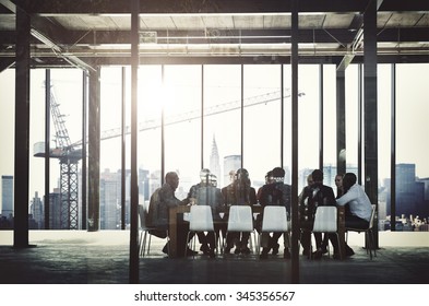 Business People Meeting Corporate Communication Teamwork Concept - Shutterstock ID 345356567